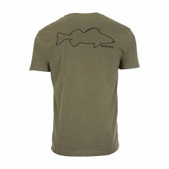 Cheap ⭐ Simms Men's Walleye Outline T-Shirt 🎁